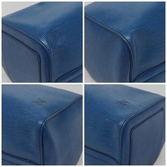 LOUIS VUITTON Epi Speedy 40 Hand Bag Toledo Blue - Picture 11 of 15